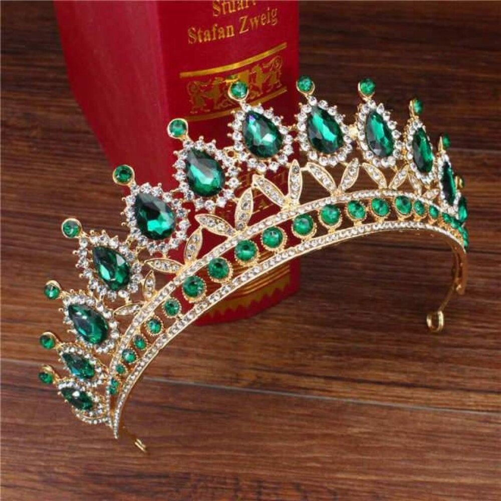 Crystal Tiara Crowns For Women Girls Princess Elegant Crown